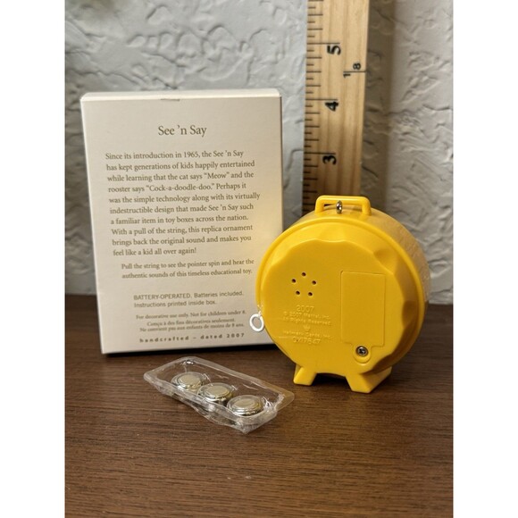 New Hallmark SEE 'N SAY Fisher Price Farm Animals Christmas 2007 Ornament - Picture 3 of 4